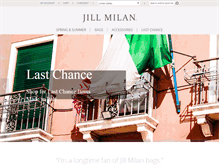 Tablet Screenshot of jillmilan.com